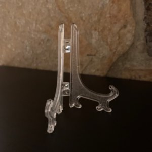 small clear acrylic stand